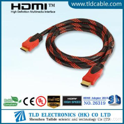 Dual Color Accept Customized HDMI to HDMI Cable